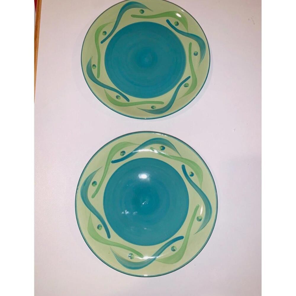 Gail Pittman Southern Living at Home Provence Swirly Salad Plates Set of 2